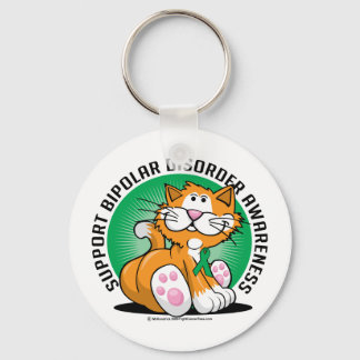 Bipolar Disorder Cat Key Ring