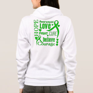 Bipolar Disorder Hope Words Collage Hoodie