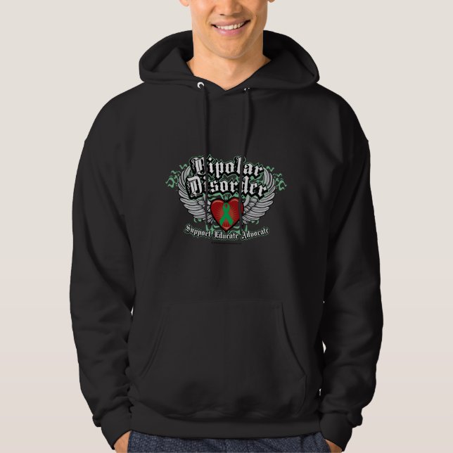 Bipolar Disorder Wings Hoodie (Front)