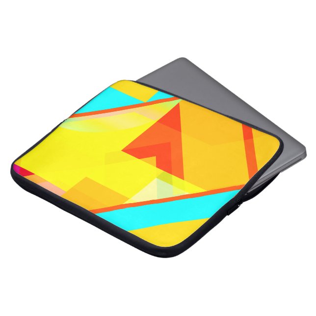 bipolar yellow laptop sleeve (Front Top)