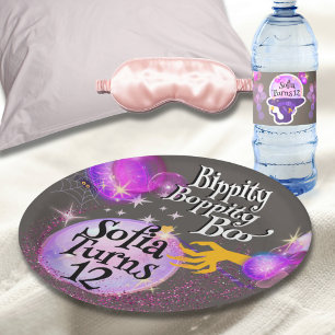 Bippity Boppity Boo Halloween Birthday Paper Plate