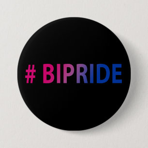 #Bipride Bisexual Pride   7.5 Cm Round Badge