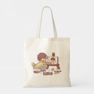 Birb Ross Meme - Yellow Cockatiel Tote Bag