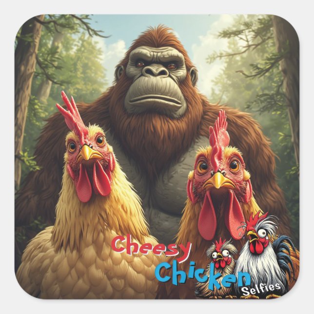 “Birbs Meet Bigfoot” Sticker Sheet (Front)