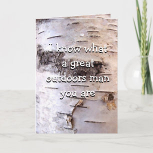 Birch Bark Birthday Humourous Card