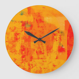 Birch Bark Close-Up: Natural Texture. Large Clock