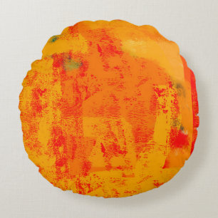 Birch Bark Close-Up: Natural Texture. Round Cushion