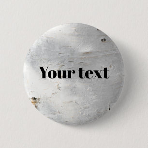 Birch bark pattern 6 cm round badge