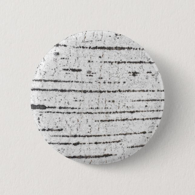 Birch bark pattern 6 cm round badge (Front)