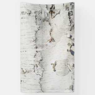 Birch bark pattern banner