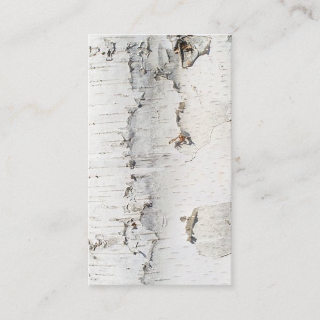 Birch bark pattern business card (Front)