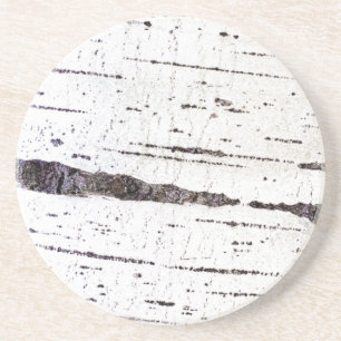 Birch bark pattern coaster