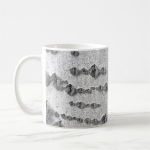 Birch bark pattern coffee mug