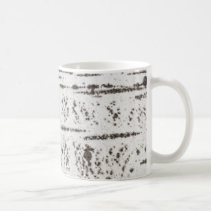 Birch bark pattern coffee mug