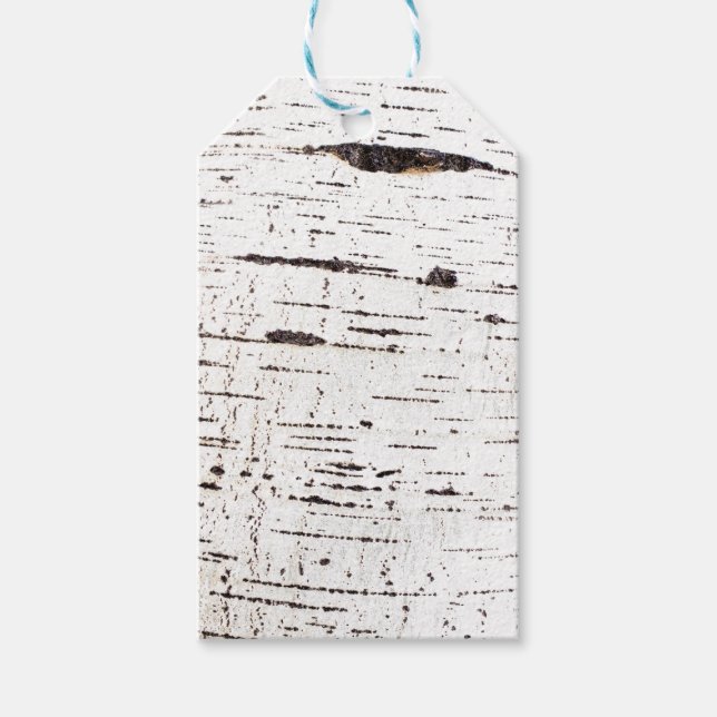 Birch bark pattern gift tags (Front)