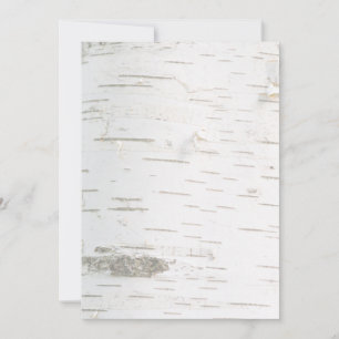 Birch bark pattern invitation