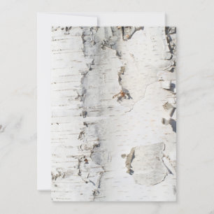 Birch bark pattern invitation