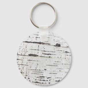 Birch bark pattern key ring