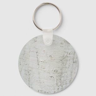 Birch bark pattern key ring