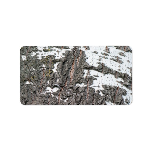 Birch bark pattern label (Front)