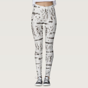 Birch bark pattern leggings
