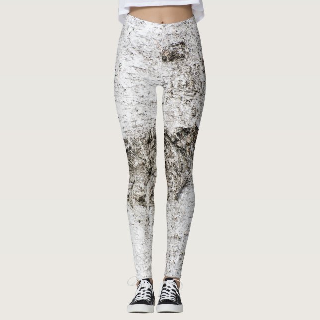 Birch bark pattern leggings (Front)