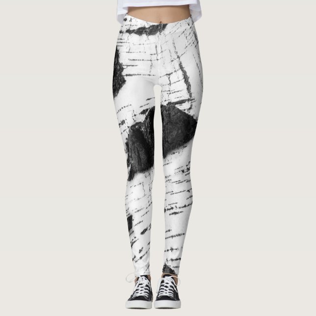Birch bark pattern leggings (Front)