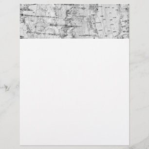 Birch bark pattern letterhead