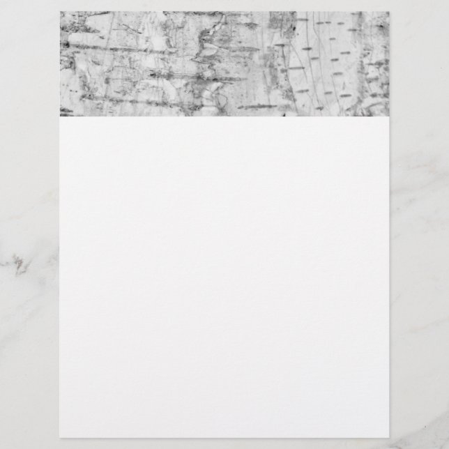 Birch bark pattern letterhead (Front)