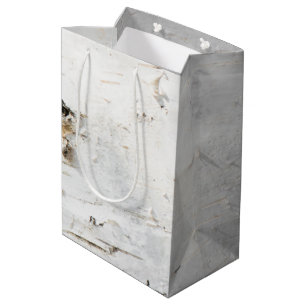 Birch bark pattern medium gift bag