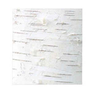 Birch bark pattern notepad