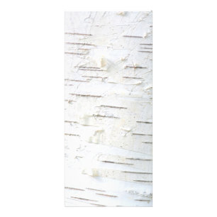 Birch bark pattern rack card