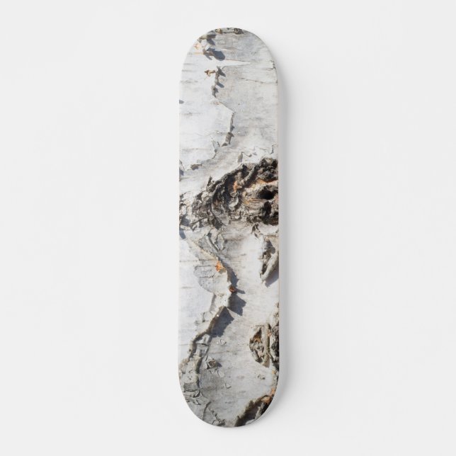 Birch bark pattern skateboard (Front)
