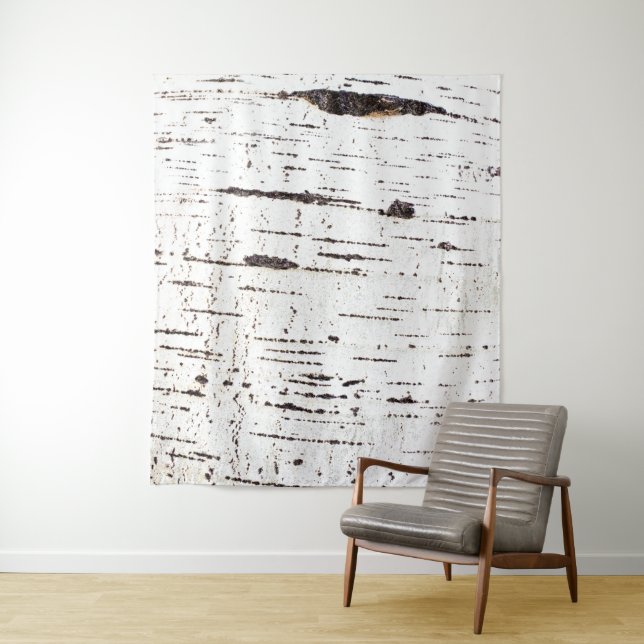 Birch bark pattern tapestry (In Situ)