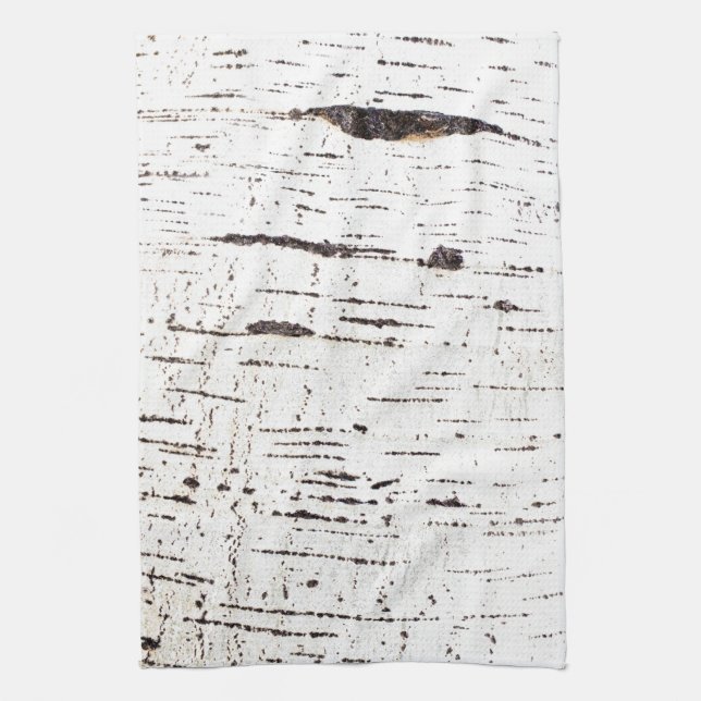 Birch bark pattern tea towel (Vertical)