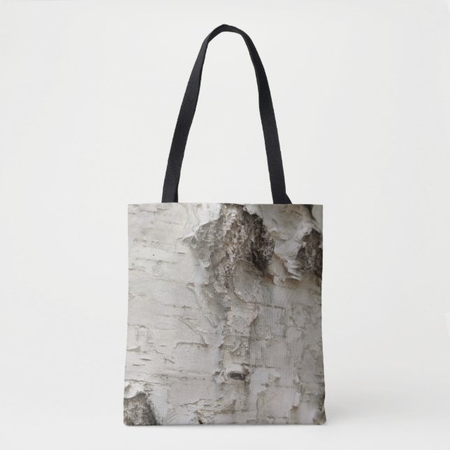 Birch bark pattern tote bag (Front)