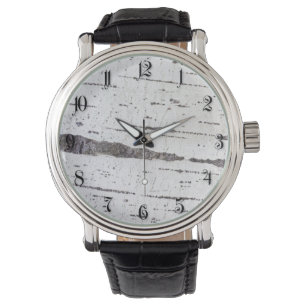 Birch bark pattern watch