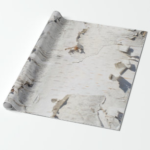 Birch bark pattern wrapping paper
