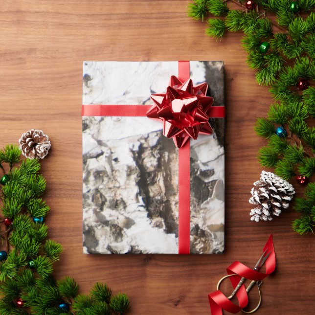 Birch bark pattern wrapping paper (Holiday Gift)
