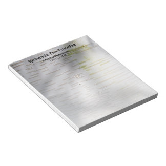 Birch Bark Rustic Nature Custom Business Notepad