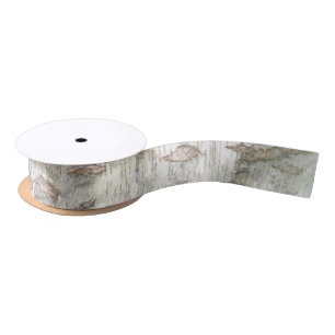 Birch Bark Rustic Satin Ribbon