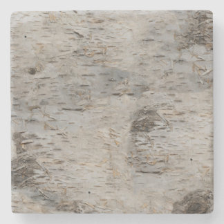 Birch Bark Stone Coaster