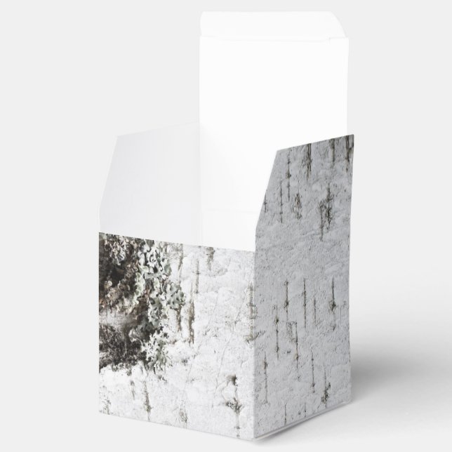 Birch bark texture favour box (Opened)