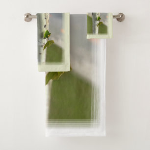Birch by roadside bath towel set