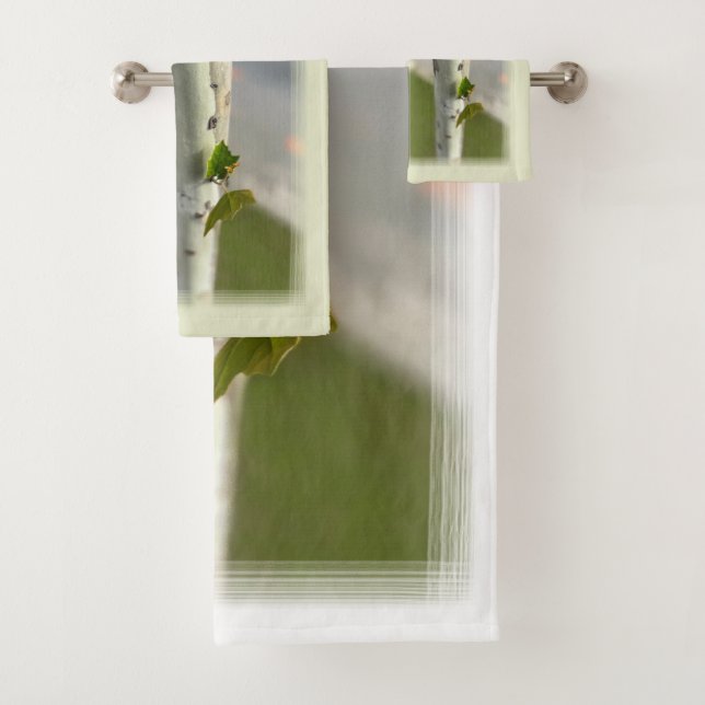 Birch by roadside bath towel set (Insitu)