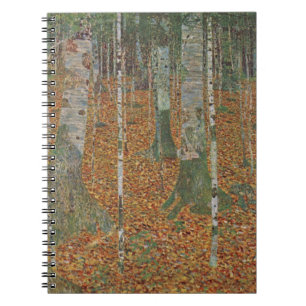 Birch Forest by Gustav Klimt, Vintage Art Nouveau Notebook