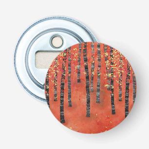 Birch Forest Landscape Bottle Opener