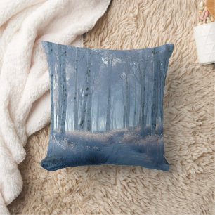 Birch Radiant Snow Forest Cushion