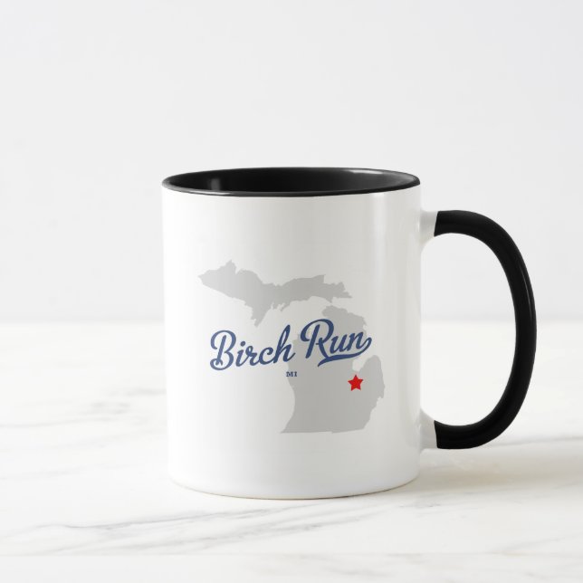 Birch Run Michigan MI Shirt Mug (Right)