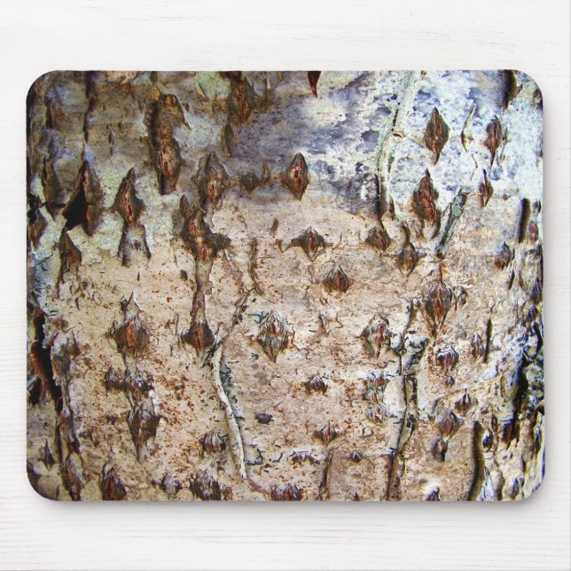 Birch Tree Bark Mouse Mat (Front)